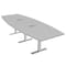 Skutchi Designs 45 in W, 144 in L, 29 in H, Engineered Wood Top, Grey HAR-BOT-46x143-T-ELEC-XD01 - alternate 1